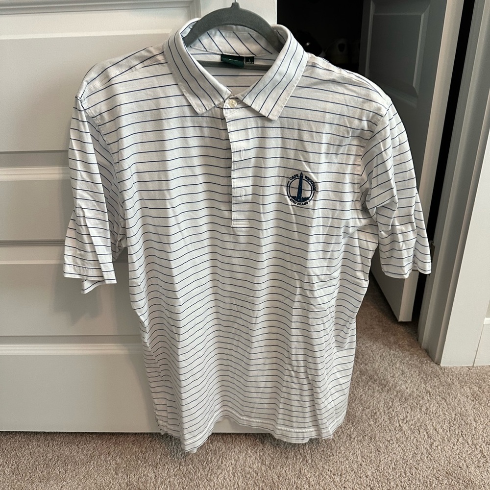 Striped White Polo Shirt From Cape Wickham King Island, Australia